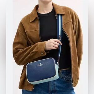 Coach Jamie Camera Crossbody Bag In Colorblock. New no tag  color royal blue